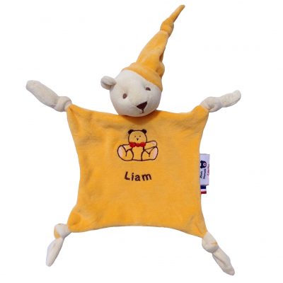 doudou-bio-ours-personnalié-teddy-bear-jaune-made-in-france-alexia-naumovic Ours personnalisé